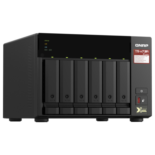 QNAP TS-673A-8G AMD Ryzen V1500B 8GB 6 Bay NAS Tower Servers