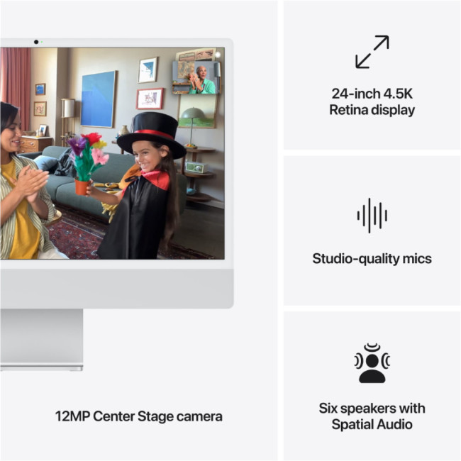 Apple iMac MWUC3B/A M4 Chip 16GB RAM 256GB SSD 24" 4.5K Retina MacOS All In One PC