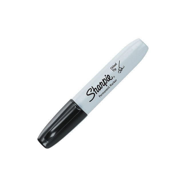 Sharpie Permanent Black High Quality Marker Pen Long lasting Pack of 2 - 1986195