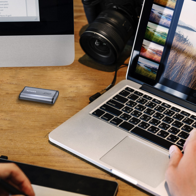 Adata SE880 Pocket Size 2TB USB 3.2 Gen2 External SSD - Titanium Grey