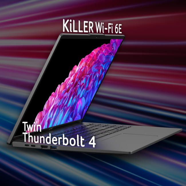 Acer Swift Go 16 laptop Intel Core Ultra 7 155H 16GB RAM 1.02TB SSD 16" Windows 11 Home Laptop