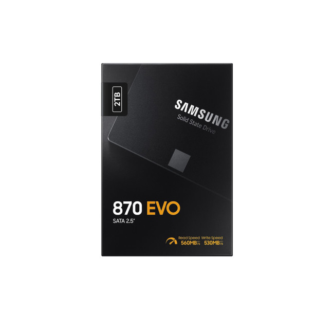 Samsung 870 EVO 2TB 2.5" 560 MB/s, SATA 6 Gbps Serial ATA III Solid State Drive (SSD)