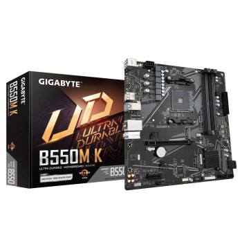 GIGABYTE B550M K DDR4 Micro-ATX Socket AM4 Motherboard