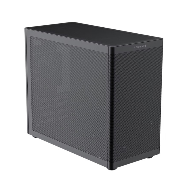 Tecware Fusion 3 High Airflow SFF Micro-ATX Mesh Gaming PC Case - Black