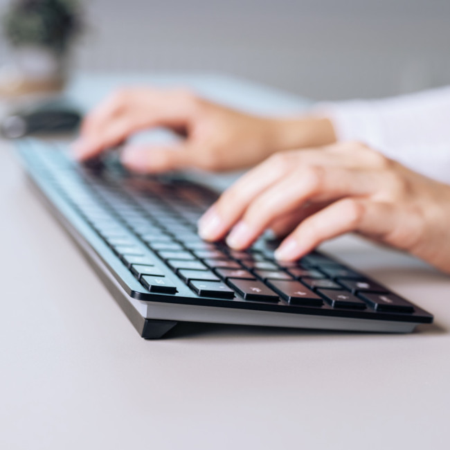 CHERRY KW 9100 SLIM RF Wireless + Bluetooth QWERTY English Black keyboard