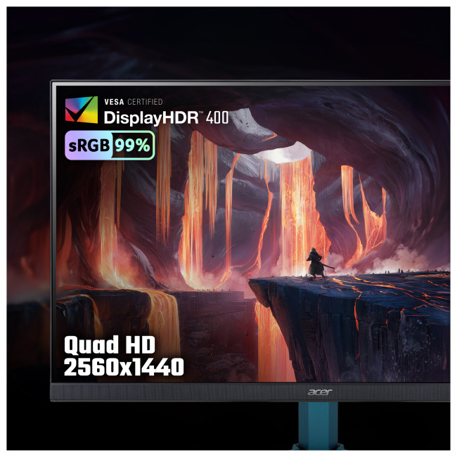 Acer Nitro VG272UW2 27" IPS Quad HD 240Hz 0.5ms FreeSync Premium Gaming Monitor with Speakers