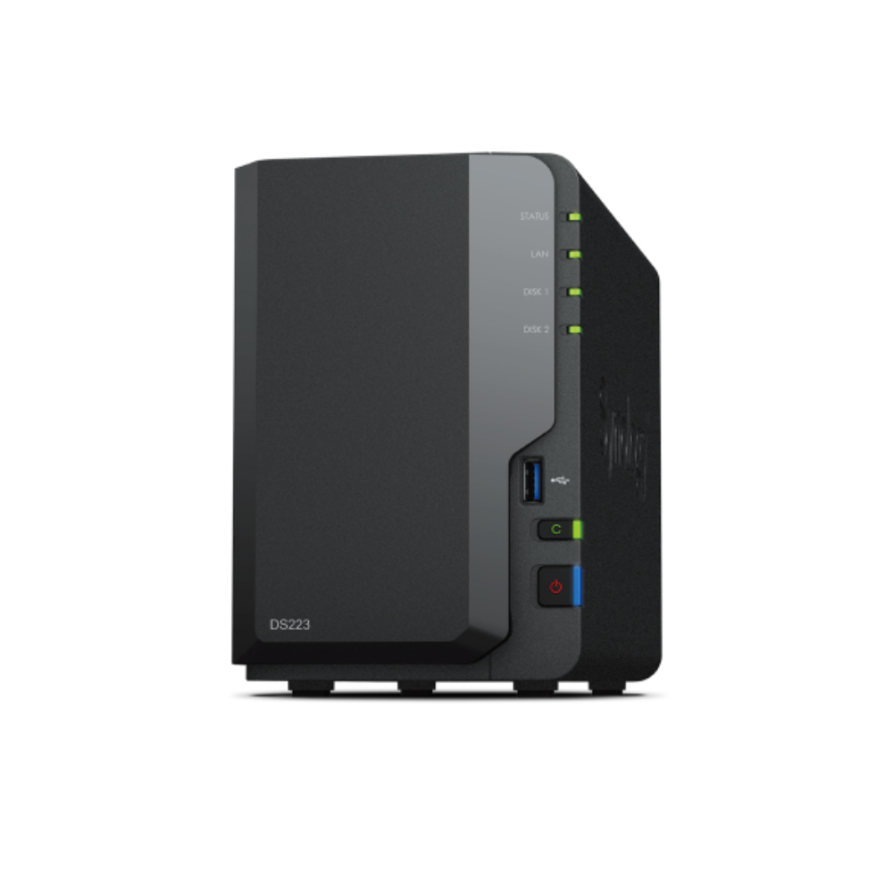 Synology DS223-6TB+Bundle 2-Bay NAS 2GB RAM with 6TB HDD Synology DS223-6TB+Bundle 2-Bay NAS 2GB RAM with 6TB HDD