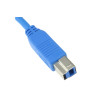 Kenable U3B-006873 USB 3.0 Cable Type A to Type B USB Cable - Blue