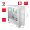 MSI MAG FORGE 320R AIRFLOW Tempered Glass Mid Tower PC Case - White