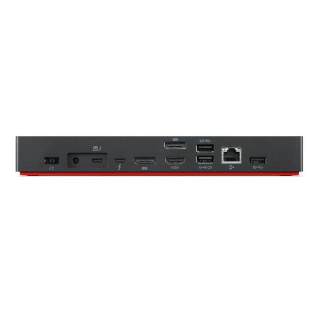 Lenovo ThinkPad Thunderbolt 4 Wired WorkStation Port Replicator Dock HDMI DP Black