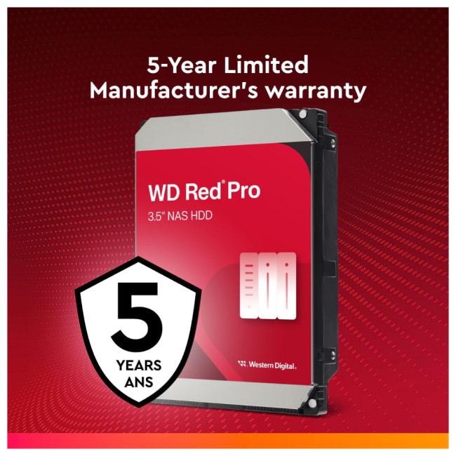 Western Digital Red Pro 10 TB 3.5" SATA III 7200 RPM Internal NAS Hard Drive