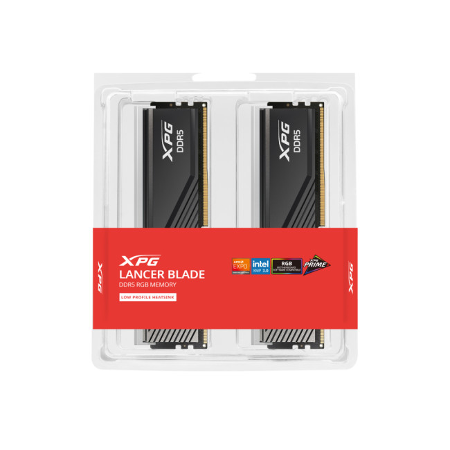 ADATA XPG LANCER BLADE RGB AX5U6000C4816G-DTLABRBK 32GB (2 x 16GB) 6000 MHz DDR5 Desktop Memory