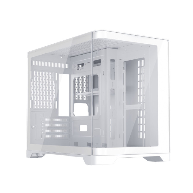 1st Player UV6 Tempered Glass Micro ATX Gaming Case - White