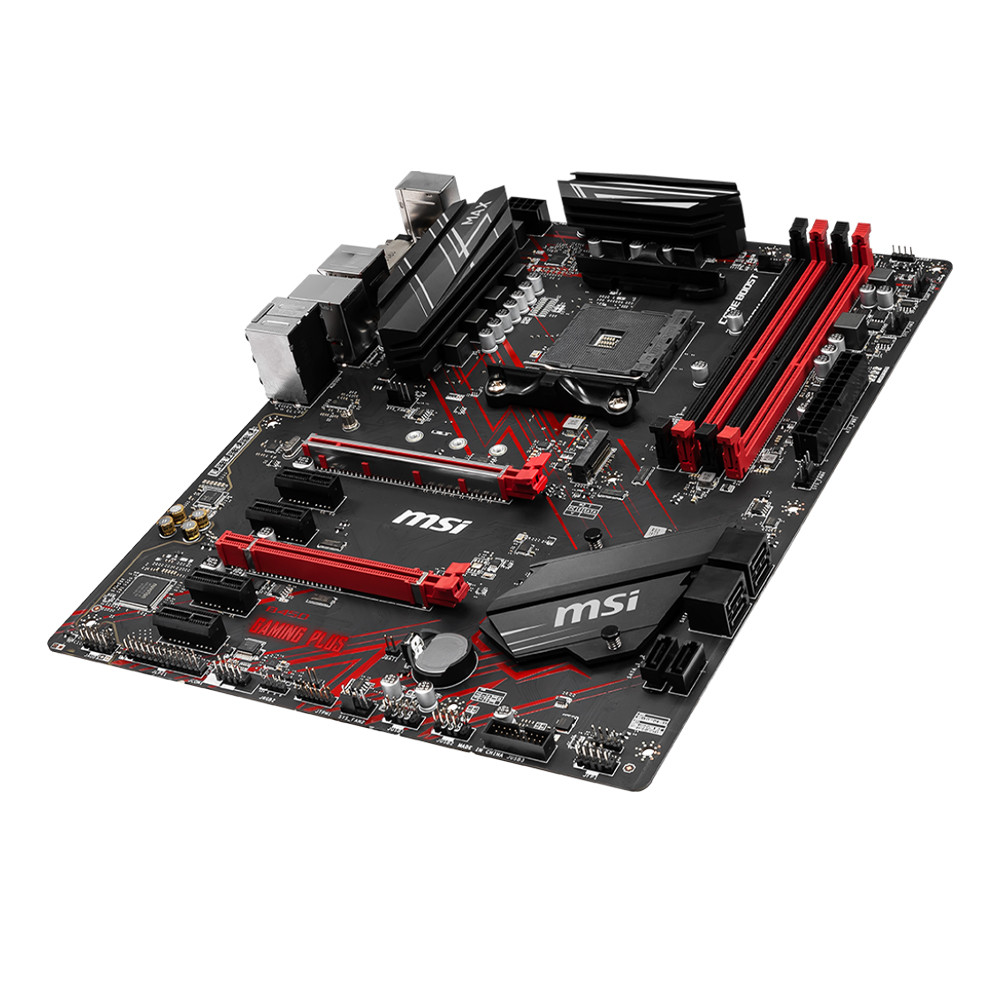 MSI GAMING PLUS MAX B450 GAMING PLUS MAX ATX Motherboard