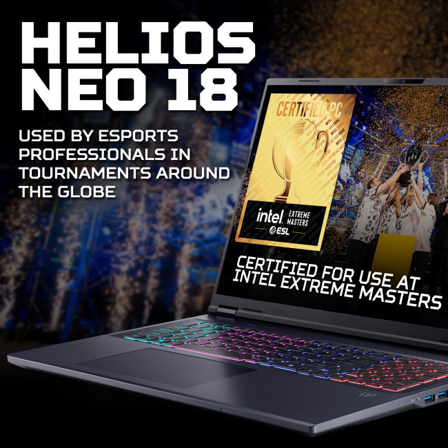 Acer Predator Helios Neo 18 AI Intel Core Ultra 9 275HX 16GB RAM 1TB SSD RTX 5070 Ti 18" Windows 11 Home Gaming Laptop