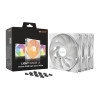 be quiet! Light Wings LX 140mm ARGB 9 Blades Case Fan - White Triple Pack