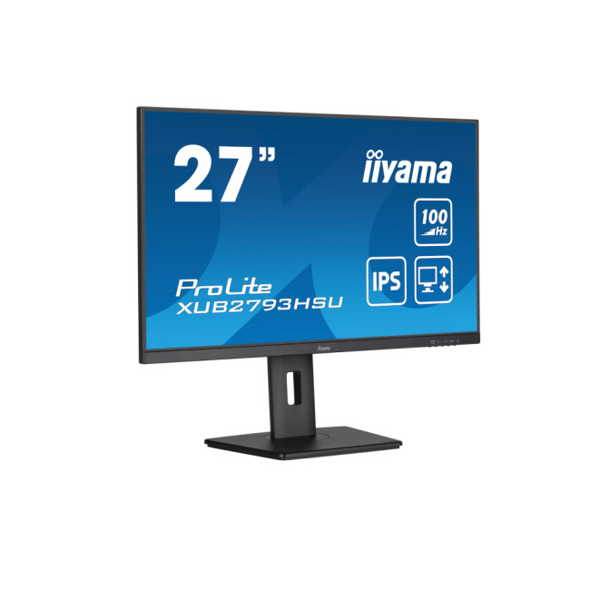 iiyama Prolite XUB2793HSU-B7 27" IPS Full HD 100Hz Height Adjustable Monitor with Speakers