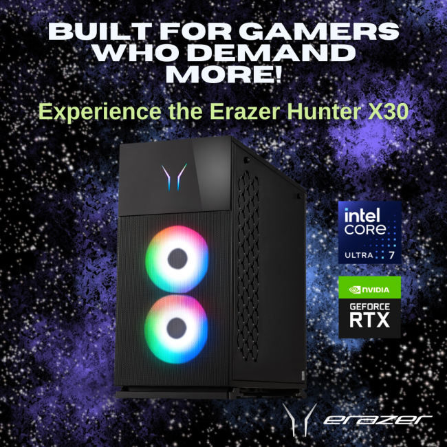 Medion Erazer Hunter X30 Intel Core Ultra 7 265KF 32GB RAM 2TB SSD RTX 5080 Windows 11 Home Gaming Desktop PC