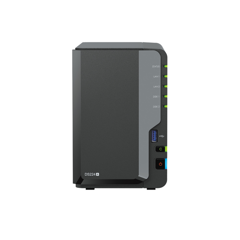 Synology DS224+ 2-Bay NAS Enclosure (2GB RAM) - 4TB HDD