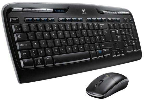 Logitech MK330 Wireless QWERTY UK English Layout Keyboard & Mouse Combo - Black