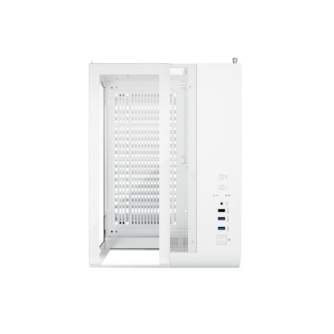 1st Player RT5 WH Tempared Glass Micro Tower Gaming PC Case - White