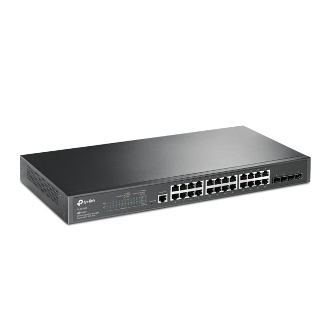 TP-LINK TL-SG3428 56 Gbit/s Rack Mountable Managed 24 x Gigabit Ethernet RJ45+4 x SFP Ports Network Switch