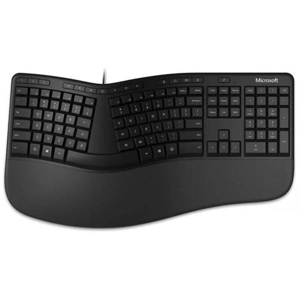 Microsoft Sculpt Ergonomic Wired German Keyboard - Black
