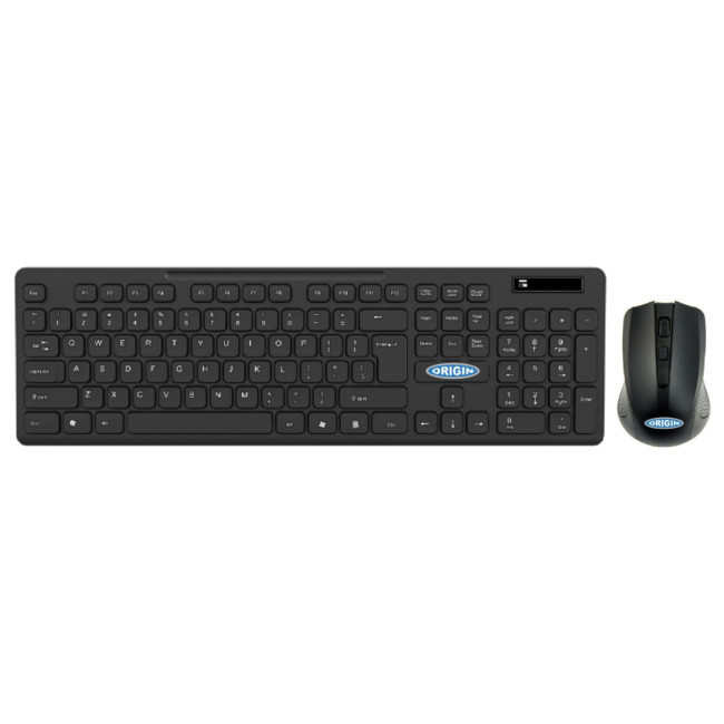 Origin Storage CKW350UK-OS RF Wireless Keyboard & Mouse Combo - Black