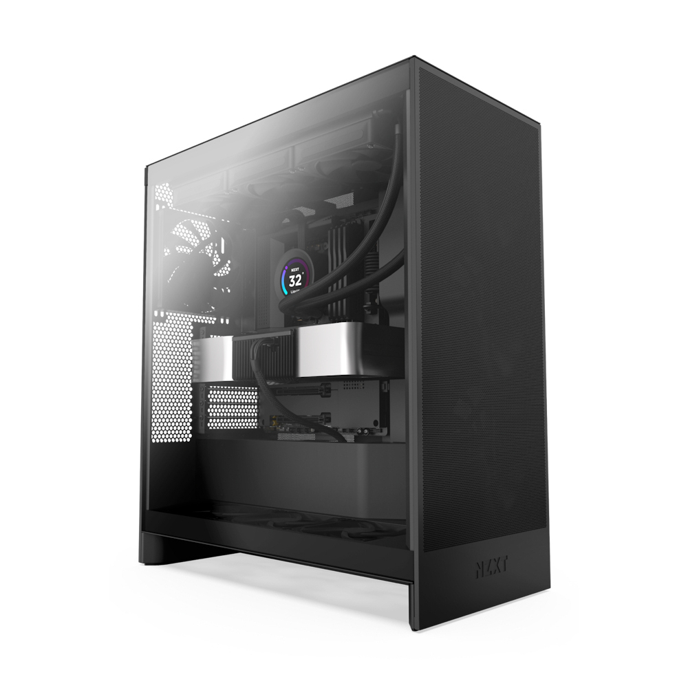 NZXT H7 Flow Tempered Glass Mid Tower PC Case - Black