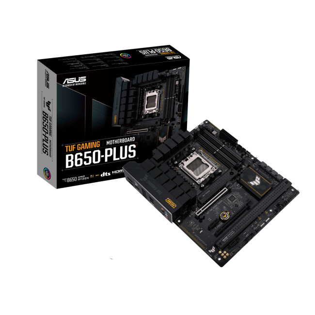 ASUS TUF Gaming  B650-PLUS AMD B650 Socket AM5 ATX Motherboard PCIe 5.0 - 90MB1BY0-M0EAY0