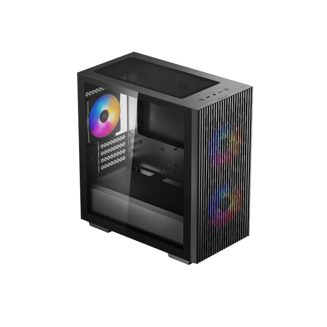 DeepCool 40 3FS ATX Micro ATX Tempared Glass Black PC Case