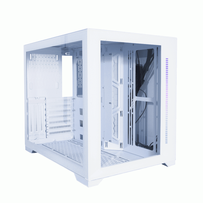 1st Player Steampunk SP7 RGB Tempared Glass Mid Tower Gaming PC Case - White