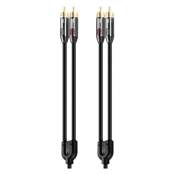 AC0240-015 2x RCA 1.5m Premium Stereo Audio Cable with 24ct Gold Plated Contacts