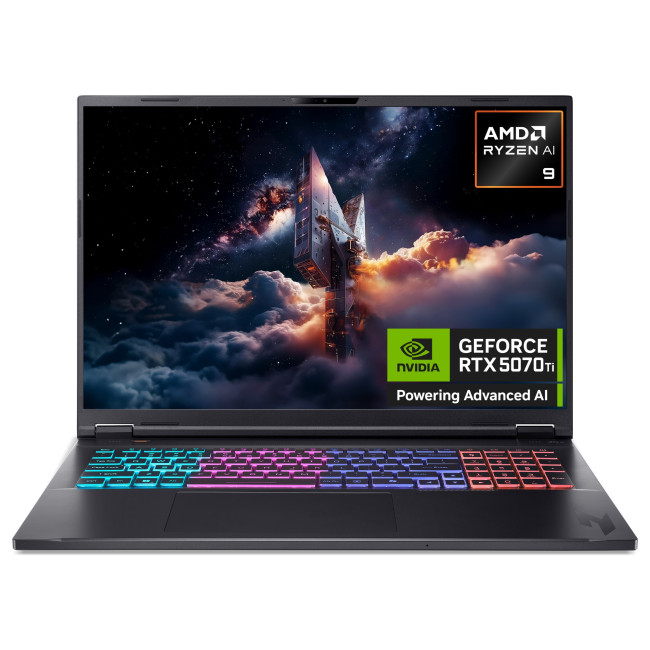 Acer Nitro 18 AI AN18-61 NH.QYEEK.001 AMD Ryzen AI 9 365 32GB RAM 2TB SSD RTX 5070Ti 18" WQXGA Windows 11 Home Gaming Laptop