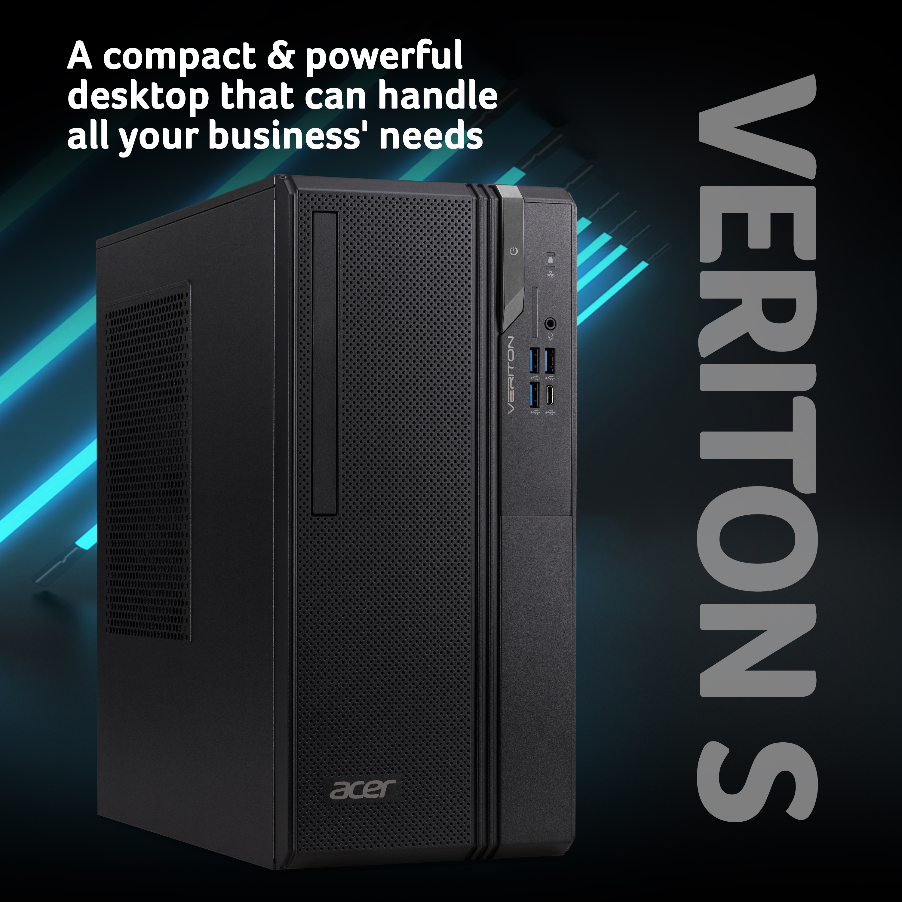 Acer Veriton 2000 i3-14100 8GB 256GB SSD Tower PC