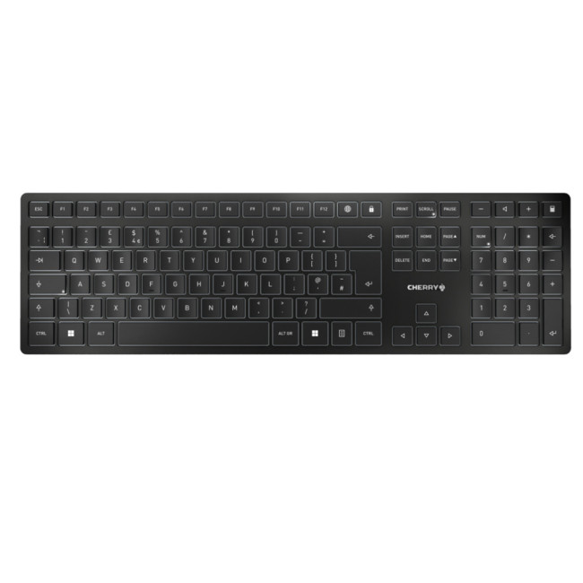 CHERRY KW 9100 SLIM RF Wireless + Bluetooth QWERTY English Black keyboard