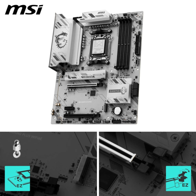 MSI B850 GAMING PLUS WIFI6E ATX AMD Socket AM5 Motherboard