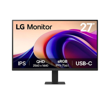 LG 27U631A-B 27" Quad HD IPS 100Hz 5ms HDR10 USB-C 3-Side Borderless Monitor