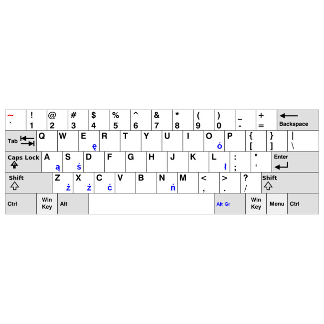 Microsoft Surface Wireless Bluetooth Grey - English International Keyboard Layout