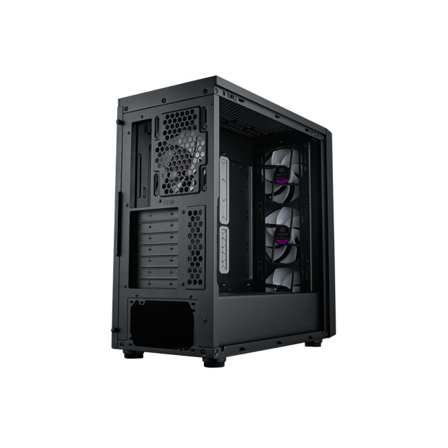 CoolerMaster MasterBox 600 ARGB Mid Tower Tempered Glass PC Case - Black