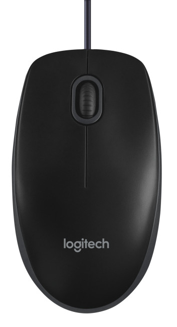 Logitech B100 Wireless Ambidextrous Mouse Black - 910-003357