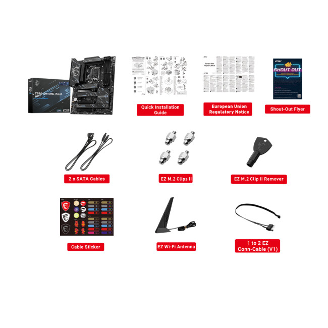 MSI Intel PRO Z890 GAMING PLUS WIFI DDR5 PCIe 5.0 ATX Motherboard