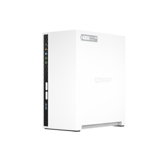 QNAP TS-233 ARM Cortex-A55 2GB RAM 2 Bay NAS Servers Desktop Enclosure