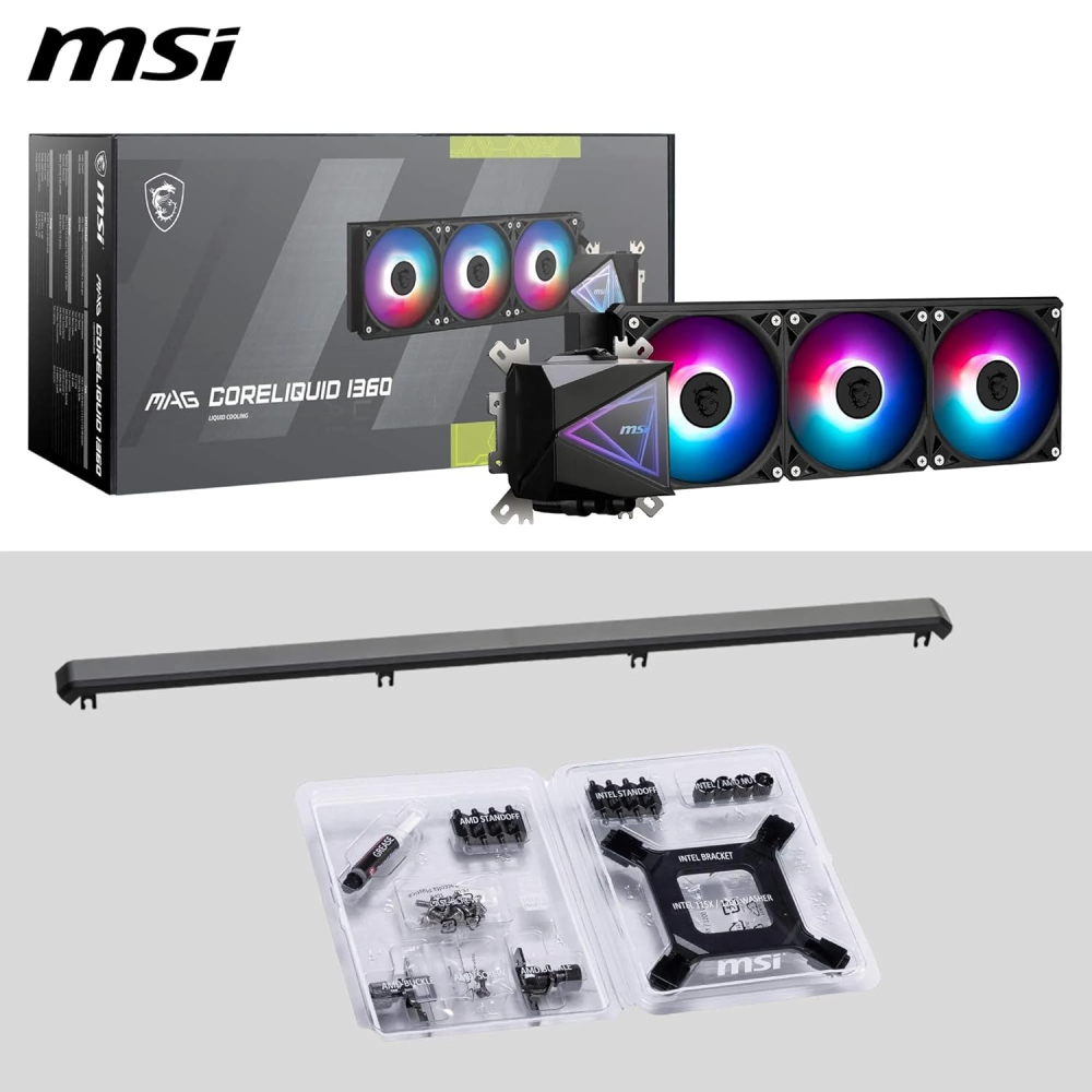 MSI MAG CoreLiquid I360 ARGB 360mm CPU Liquid Cooler - Black