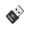 MSI AX 1800 Nano USB Adapter 1201 Mbps Wi-Fi 6 Black