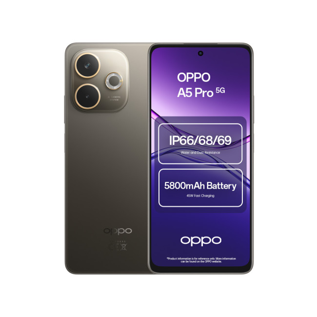 Refurbished OPPO A5 Pro 5G 256GB 8GB RAM 6.67" HD+ Dual SIM ColorOS 15.0 Smartphone