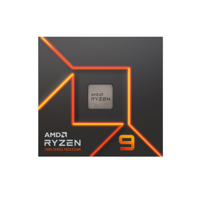 AMD Ryzen 9 7900 Socket AM5 Processor with Wraith Prism Active Fan Air RGB LEDs Cooler