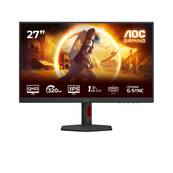 AOC G4 Q27G4SRU 27" Fast IPS Quad HD 320Hz 0.3ms G-Sync compatible Height Adjustable Gaming Monitor