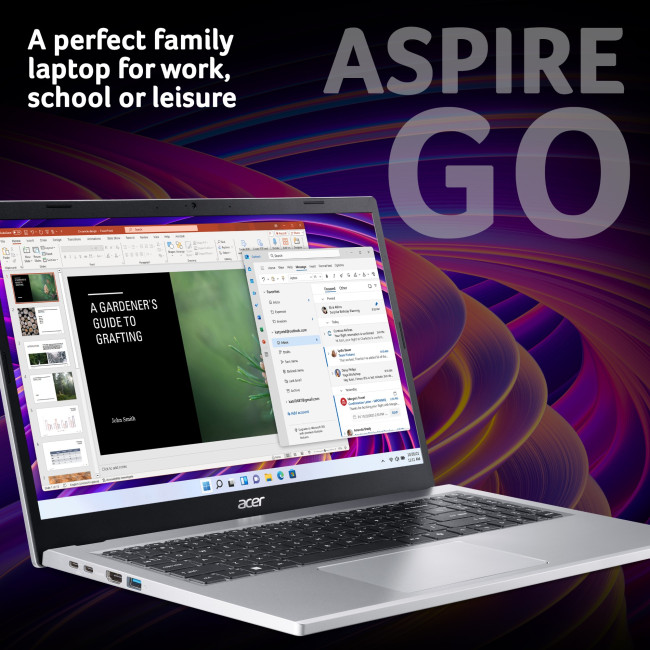 Aspire Go AG15-21P-R36M AMD Ryzen 3 7320U 8GB RAM 256GB SSD 15.6" Full HD Windows 11 Home Laptop