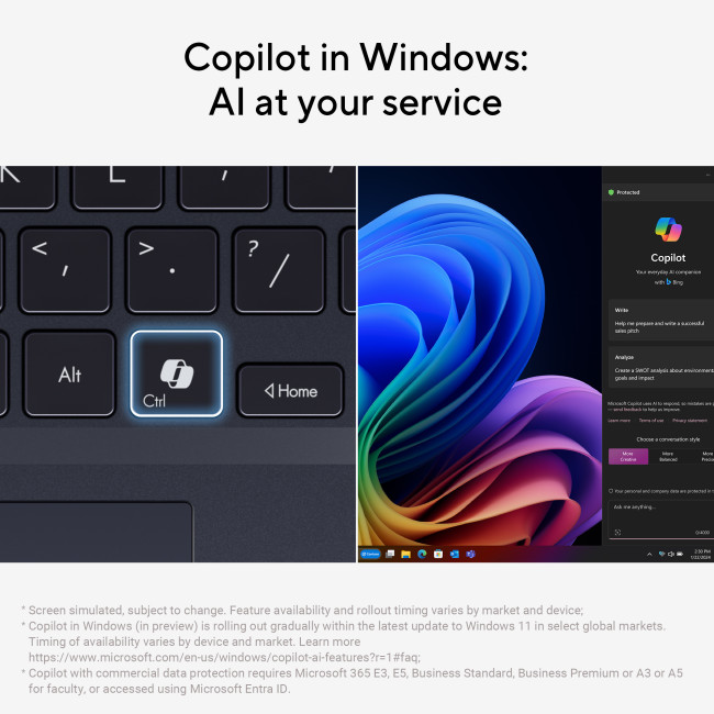 ASUS ExpertBook B3 Flip B3402FV-EC582XA Intel Core 5 120U Hybrid 2-in-1 14" Touchscreen Full HD 8GB RAM 256GB SSD Windows 11 Pro Education Laptop